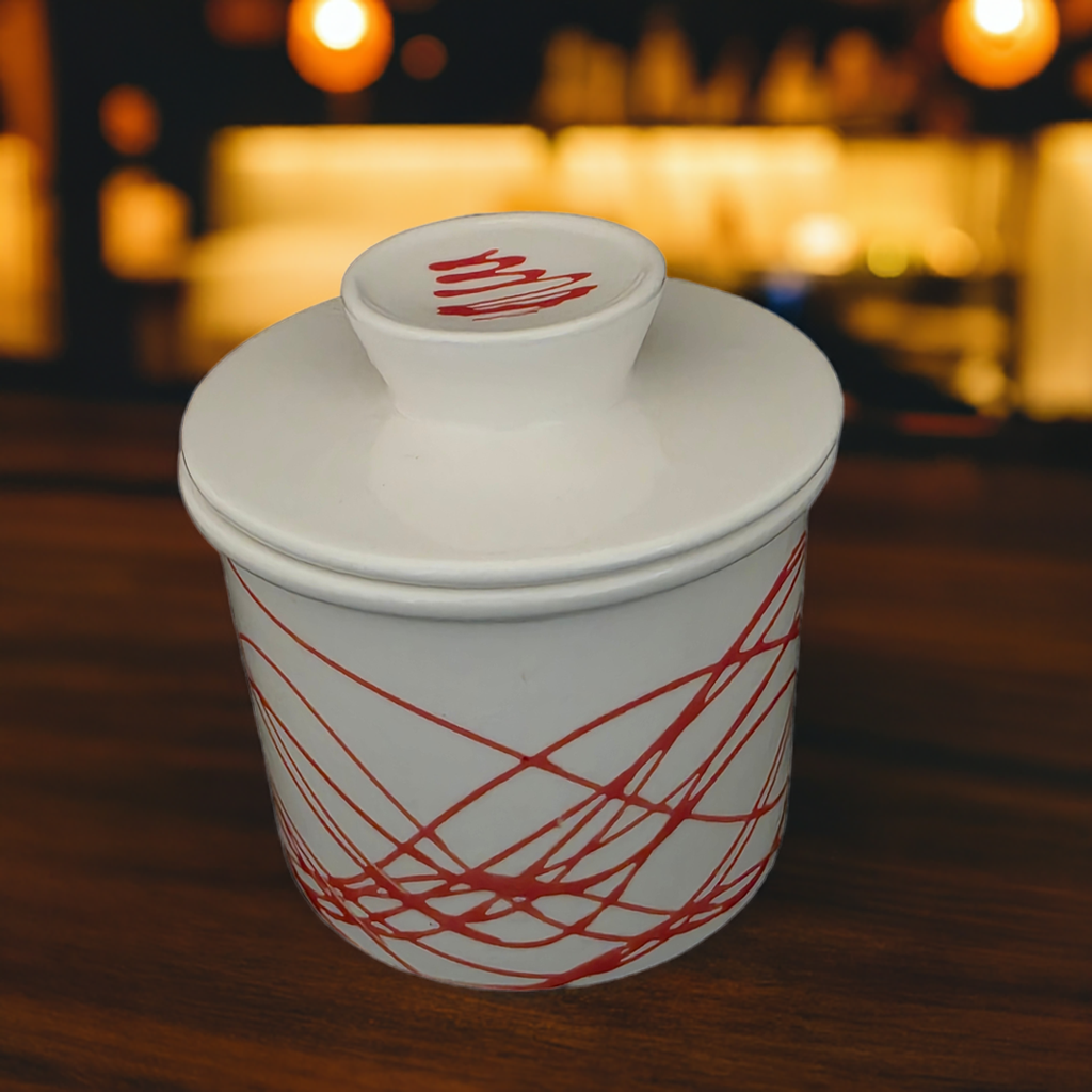 Die Butterdose "die Berta" mit einem Chilibutterrezept