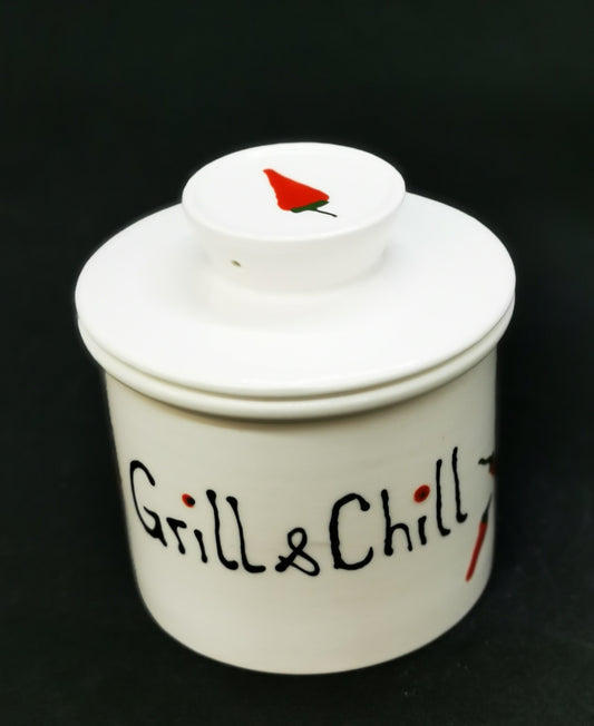 Grillprofis aufgepasst, die Grill & Chill Butterdose für die selbstgefertigte Kräuterbutter.